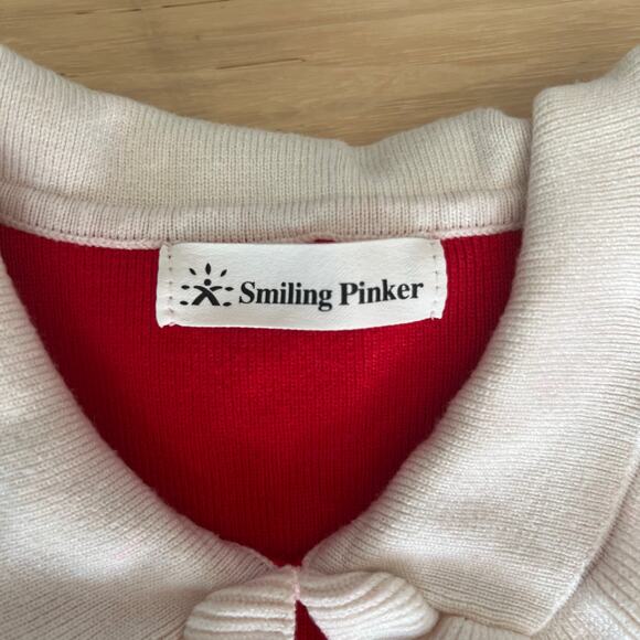 SMILING PINKER - Girls
Peter Pan Collar Sweater Dress - Red - Approx Size 6 - Picture 3 of 11